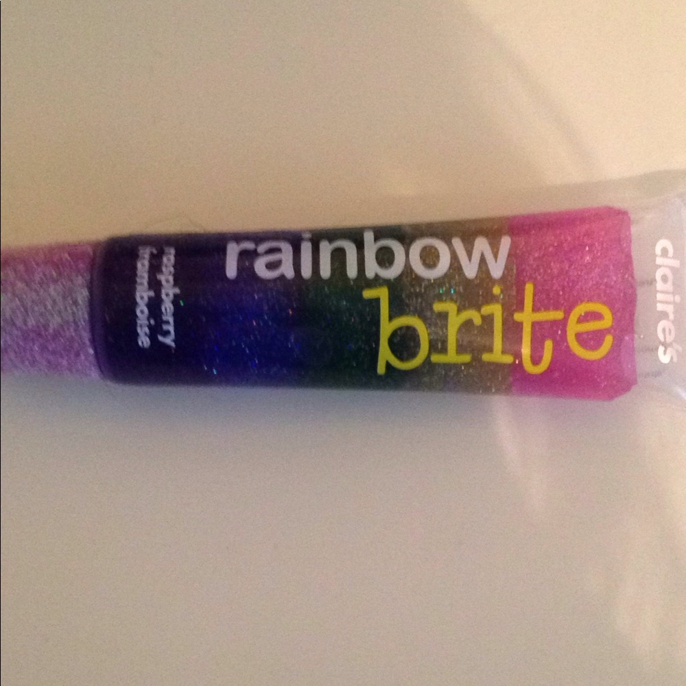 Clear rainbow lip gloss (from Clairs)
